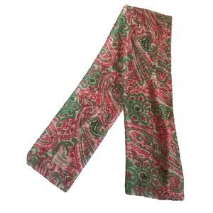 Vintage Givenchy Fleur d’interdit White Multicolor Print Scarf